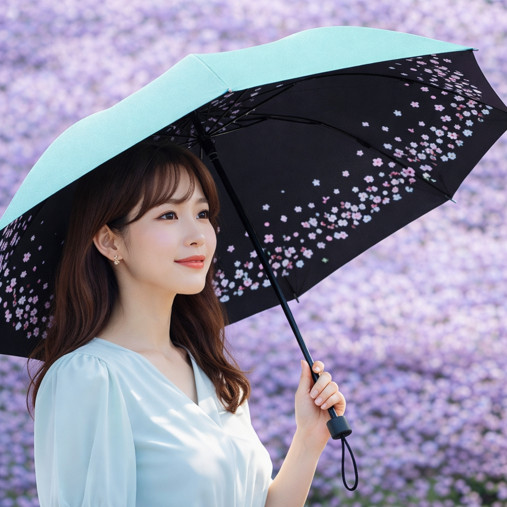 자외선차단 양산 2개 3단 접이식 경량 우산겸용 - 상세 이미지 5