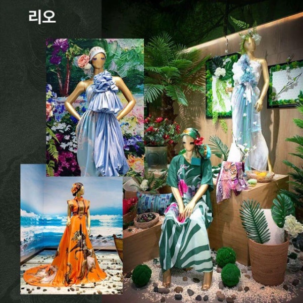 프리미엄 여성 전신 마네킹 골드 실버 프레임 투명 JT-1 JT-1 - 상세 이미지 5