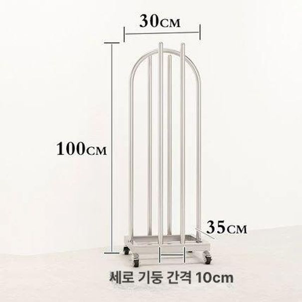 옷걸이정리대 보관대 수납 옷가게 거치대 의류매장 매장용 스탠드형 디스플레이 전시대 - 상세 이미지 5