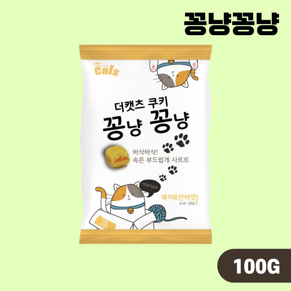 더캣츠 쿠키 꽁냥꽁냥 4종 콤보, 100g, 12개 - 상세 이미지 3