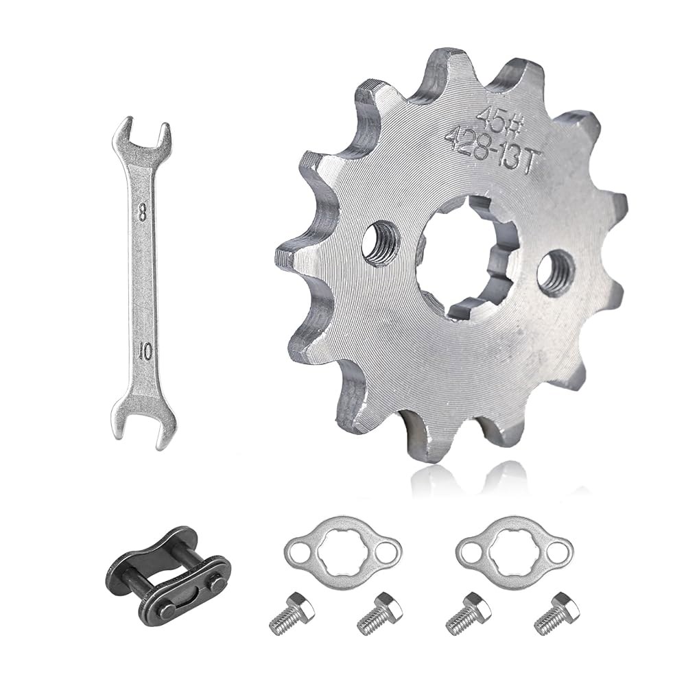 Bccxzm 428 13T 17mm 모터사이클 프론트 엔진 스프로킷 50cc 70cc 110cc 125cc 140cc 160cc 혼다 타오 로케타 쿨스터 선 리판 중국 ATV 쿼드 - 상품 이미지