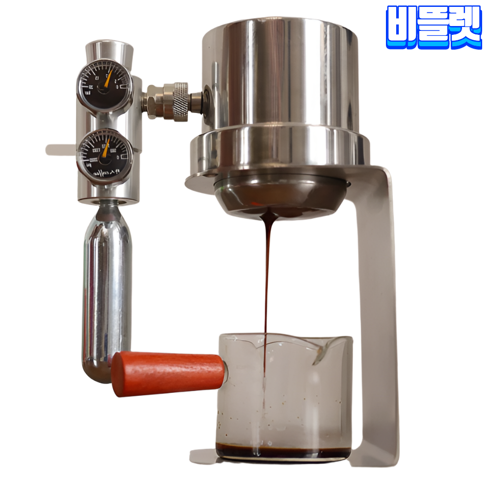 비뜰렛 미니 공압 에스프레소 커피머신 추출 가정용 휴대용 실린더 10개 포함 제품 이미지