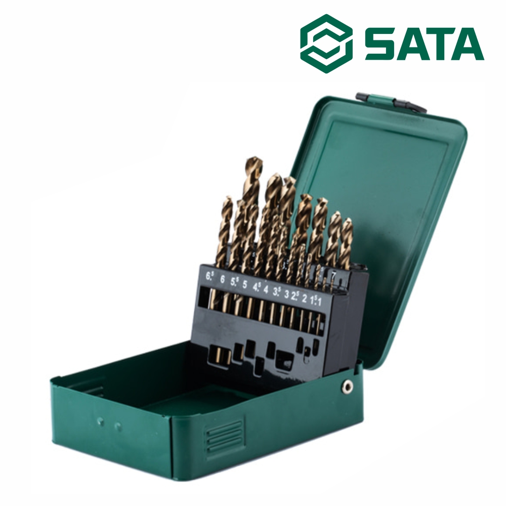 사타 SATA HSS 코발트 드릴 세트 19PCS 52819 기리세트 - 상품 이미지
