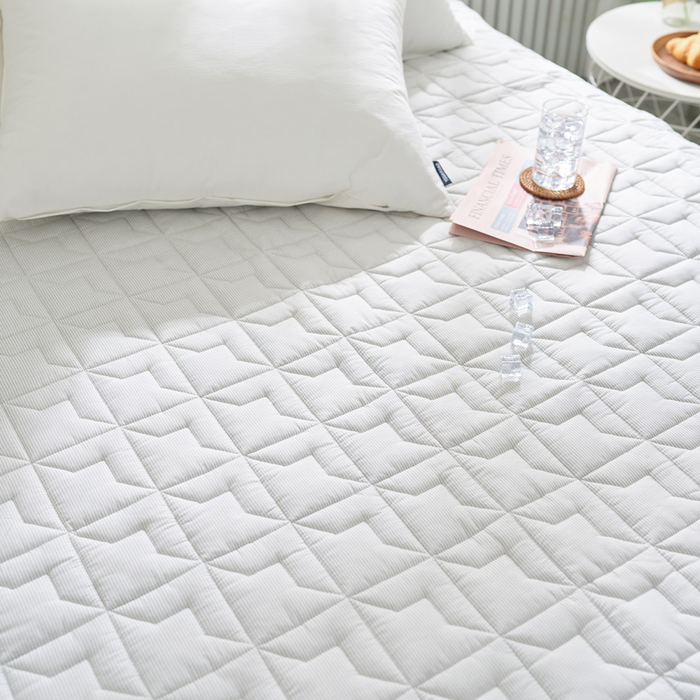 프리미엄 고밀도 60수 순면 듀라론 냉감 매트 침대 쿨매트 SS