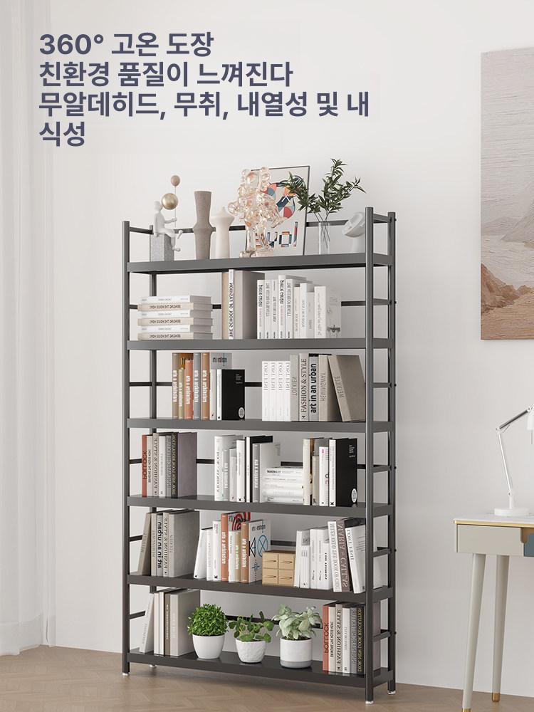 유어셀프장식장 화이트 수납 블랙 선반 모던 엔틱 전시대 베이지티 3단 120 x 25x93cm - 상세 이미지 3