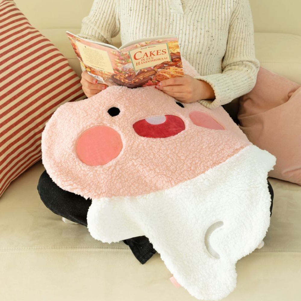 캐릭터담요 거실 쇼파블랭킷 휴대용 소파담요 블랑캣 - 상품 이미지