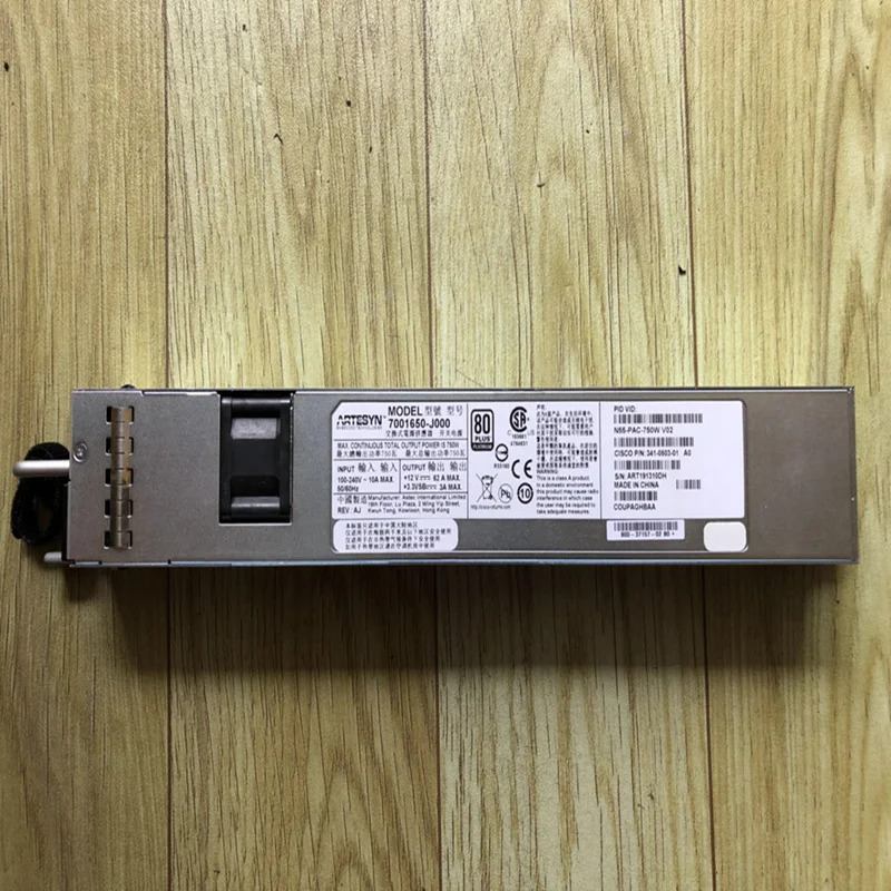 CISCO N5K-C5548 거오리지널 전원공급장치 5548P 750W 341-0503-01 7001650-J000 N55-PAC-750W