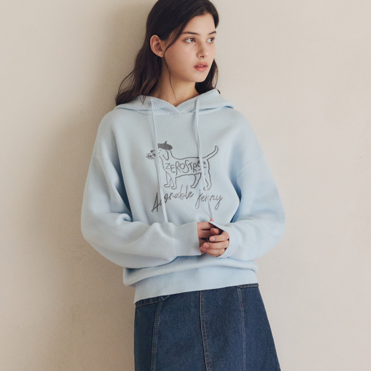[12/5예약배송] [제로스트릿] [2컬러] 제리 울 후드 스웨터 JERRY WOOL HOODED SWEATER - 상품 이미지