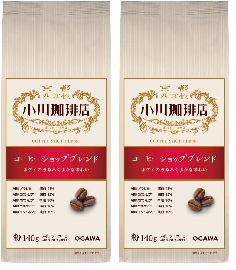 오가와커피 커피숍 블렌드 분말 140g X 2개