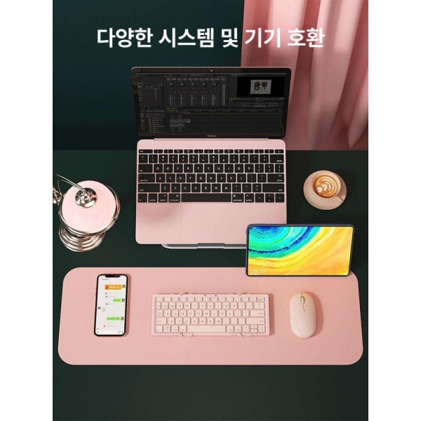초경량 휴대용 블루투스 무선 미니 접이식 게이밍 키보드 우아한 화이트 A 우아한 화이트 A 무선 공식 기본형 - 상세 이미지 4