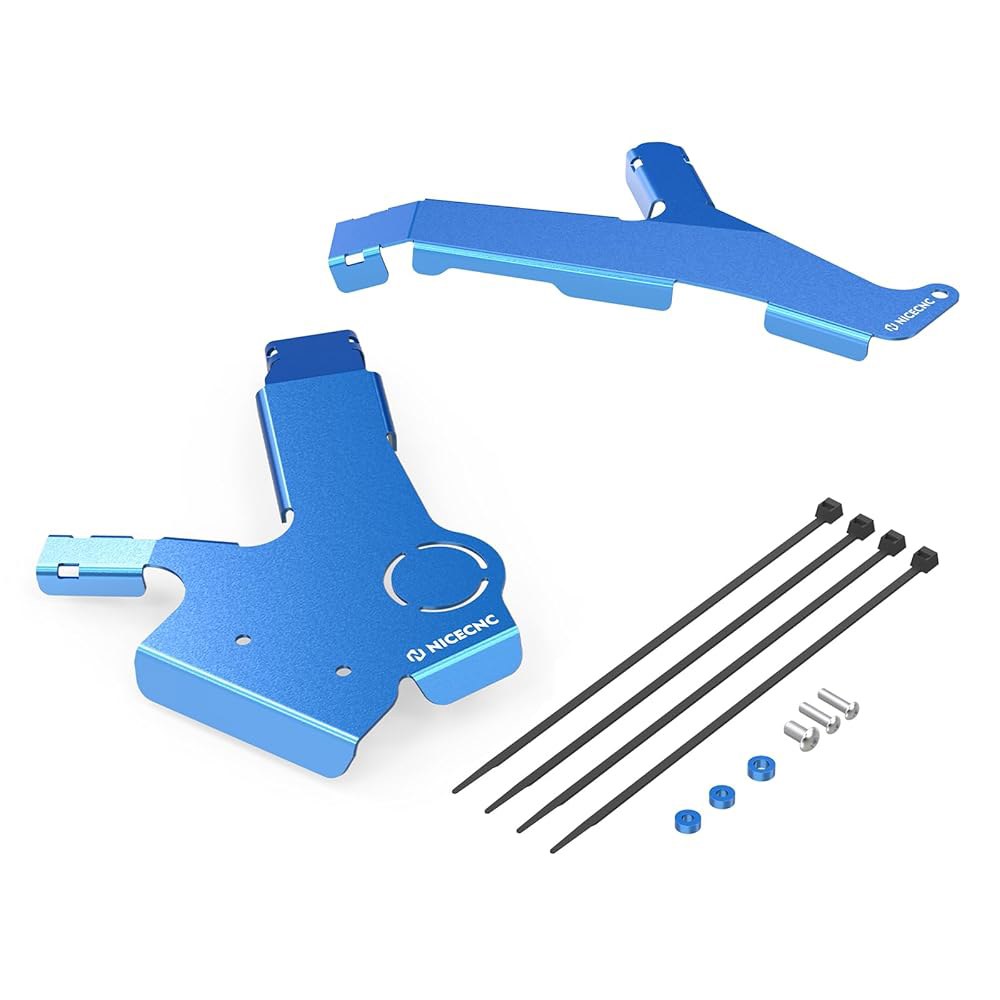 스즈키 DR650 1996-2024와 호환되는 NICECNC 블루 프레임 가드 슈라우드 알루미늄 CNC 프로텍터 Blue - 상품 이미지
