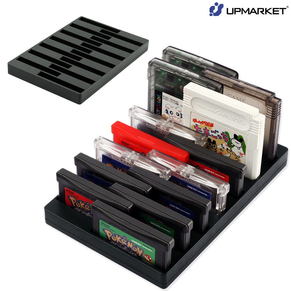 닌텐도 게임보이 GBA GB GBC 게임 칩 케이스 팩 보관 14개입 스탠드 - 상품 이미지