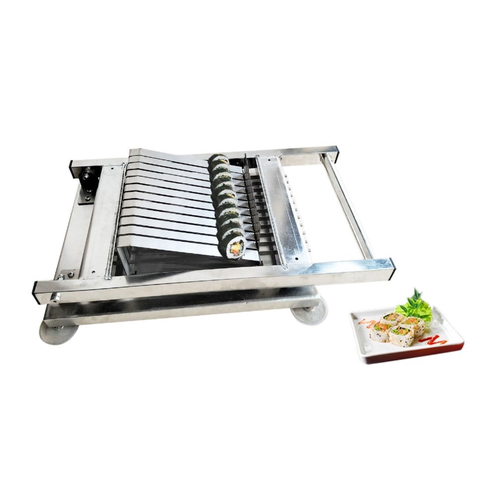 김밥 스시 절단기 식당 업소용 고급 스테인리스 17형 12단 정교한 칼날 균일한 컷팅 - 상세 이미지 2