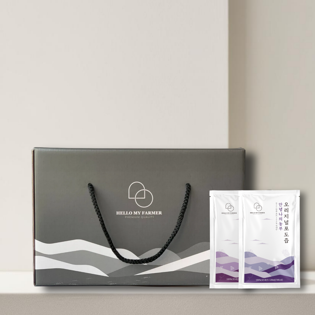 [안녕나의농부] 임산부 천연 포도즙 120ml 50팩 물한방울넣지않은 100% 착즙 제품 이미지