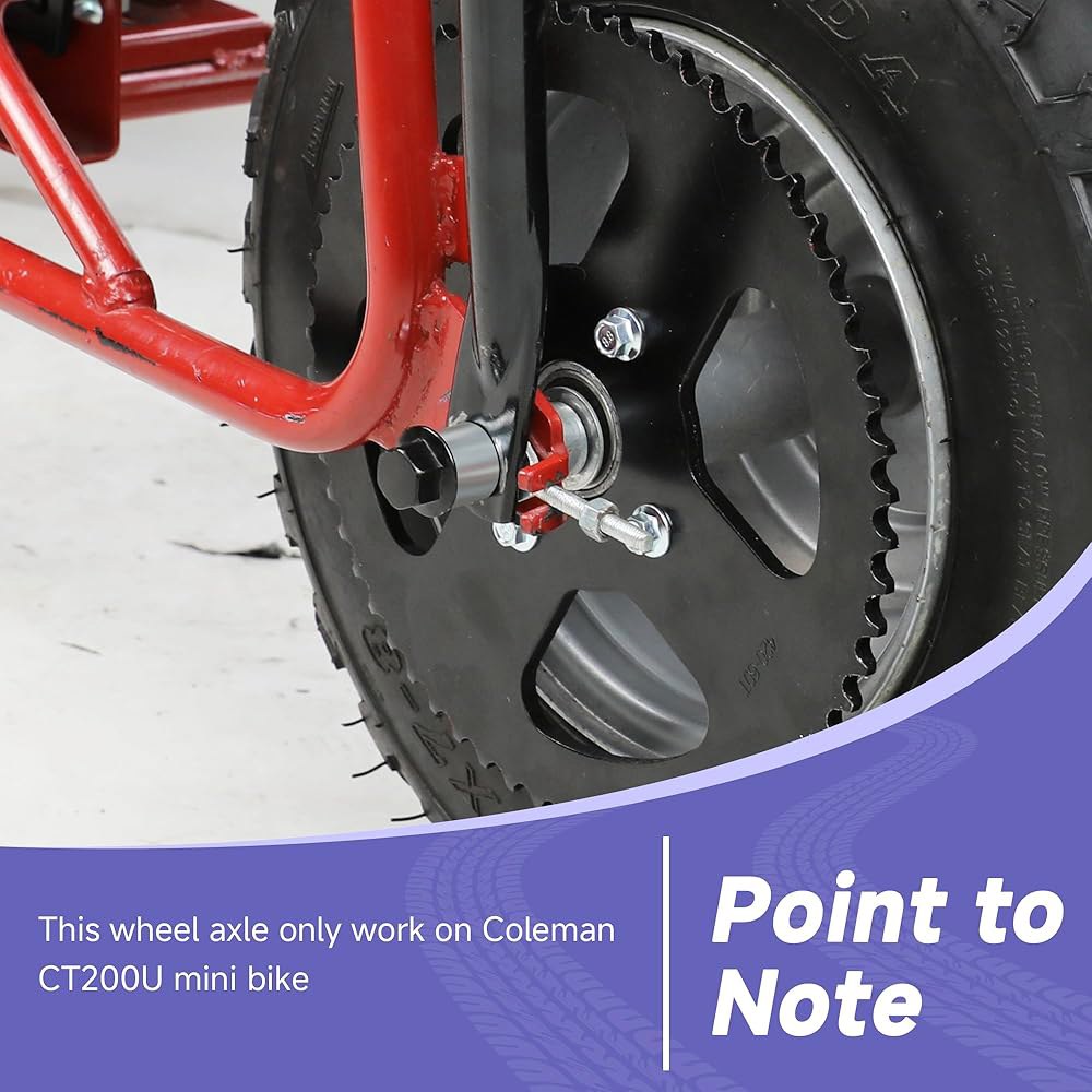 CILOYU 14mm 325mm 미니 자전거 뒷축 너트 키트 + 6202RS 뒷바퀴 베어링 키트, 콜먼 CT200U 196CC 200CC 6.5 구동 파워스포츠 액세서리 부품 15 - 상세 이미지 3