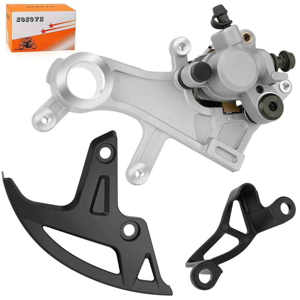 혼다 CR125R CR250R CRF250 CRF450 R /X /RX 2002-2024 43330-KRN-A70ZB 43150-MKE-A01용 리어 브레이크 캘 및 디스크 커버 - 상품 이미지