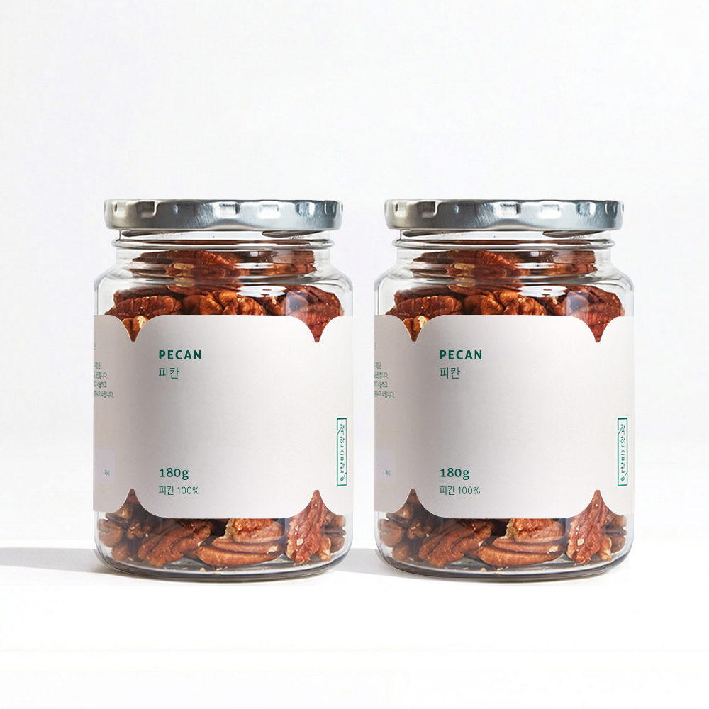 착한습관 피칸 미국산 구운 분태 피칸 180g, 2개 - 상품 이미지