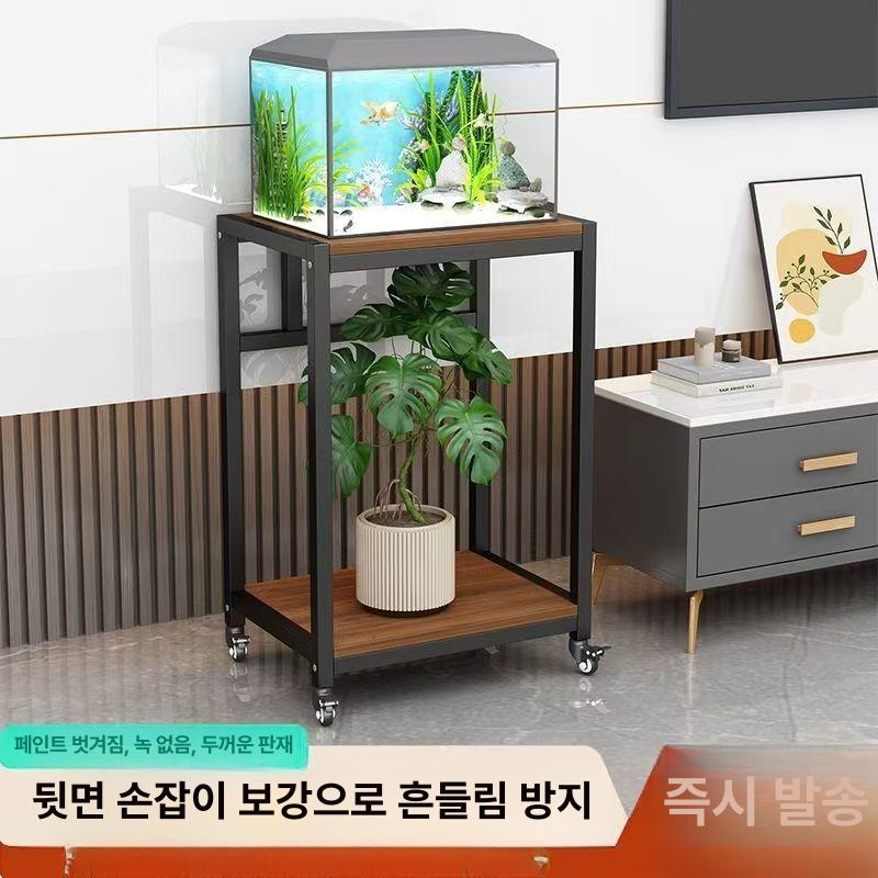 어항테이블 받침대 이동식 다이 트롤리 프레임 선반 화이트보드+화이트프레임 발판 2칸 40x30cm - 상세 이미지 5