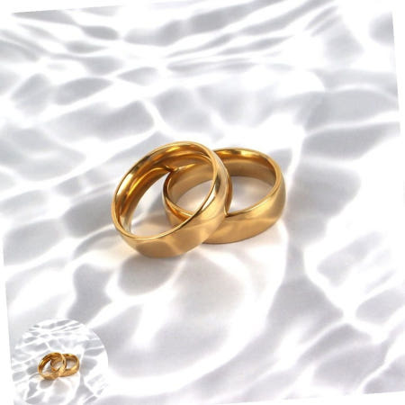 상세설명참조 호불호없는 심플한디자인 학생반지 금색 써지컬스틸 티타늄반지