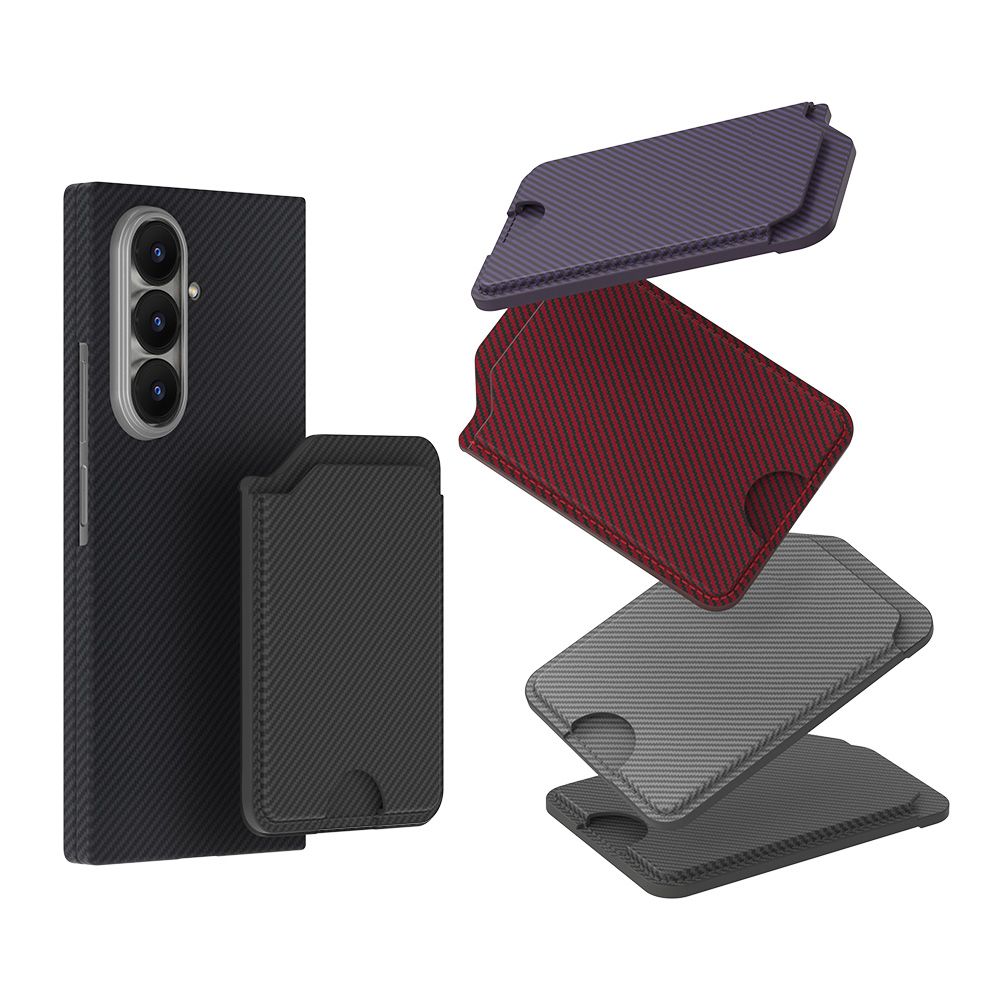 랩씨 맥세이프 마그넷 카드 지갑 카본 레더 2장 수납 (삼성 갤럭시 완벽 호환) 제품 이미지