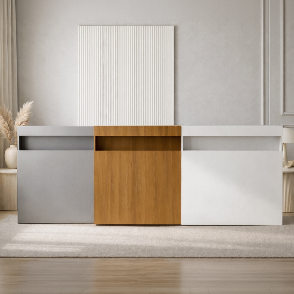 국산 LED 조명 침대 헤드 보드 선반 틈새 수납 벽보드 침대머리판