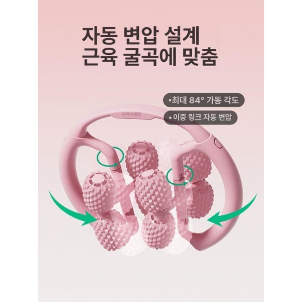 프리미엄 링형 종아리 마사지기 다리 기구 그레이 연핑크 - 상세 이미지 5
