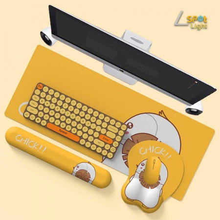 스포트라이트 병아리 키마 손목받침대 장패드 3in1