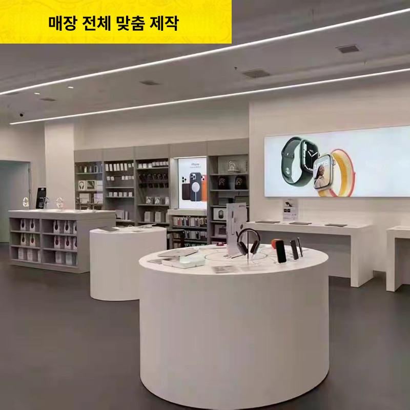 휴대폰 진열대 매장 전시대 원형 쇼케이스 시연대 체험대 1. 라운드 800 x 900 - 상세 이미지 2