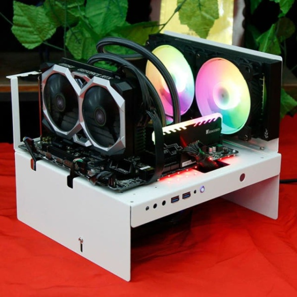 최신형 개방형 블랙2 ATX 어항 조립식 섀시 PC 케이스 중사양 컴퓨터 블랙1 ATX 저사양 패키지 1 - 상세 이미지 3