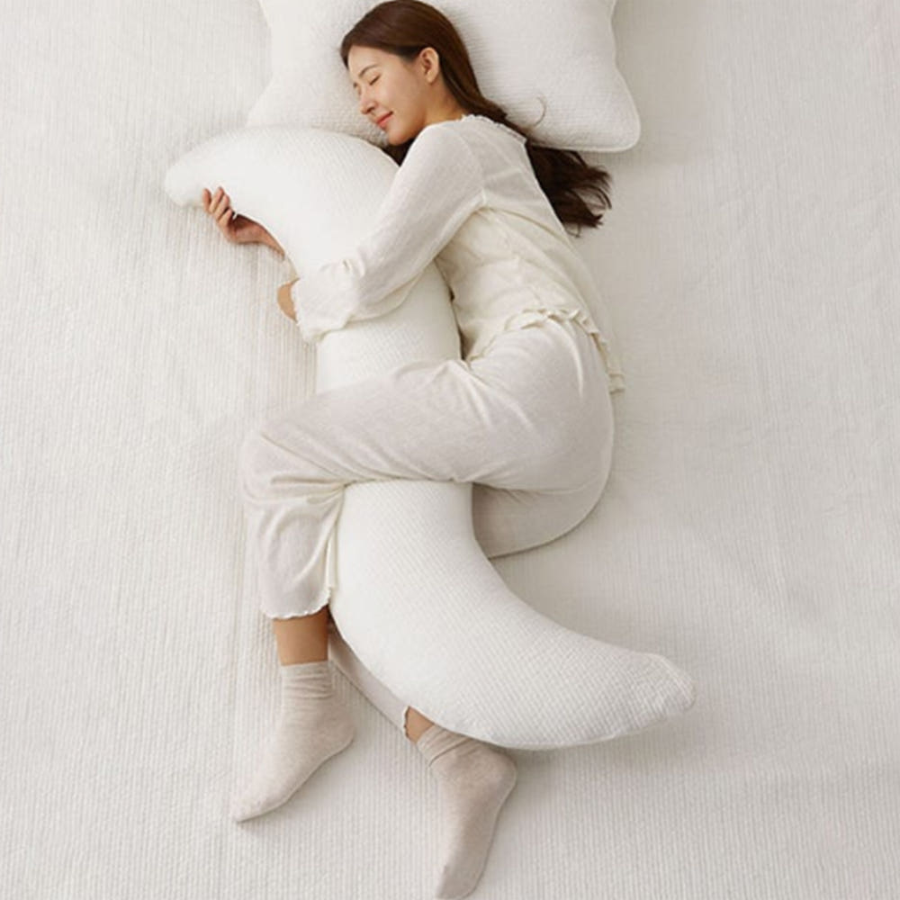 집앤콕 바디필로우 롱쿠션 순면 임산부용 안고자는 긴베개 커버만 그레이