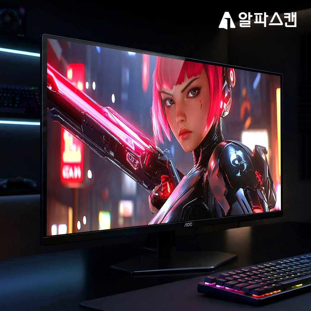 알파스캔 AOC Q27G40ZDF QD-OLED 27인치 240Hz