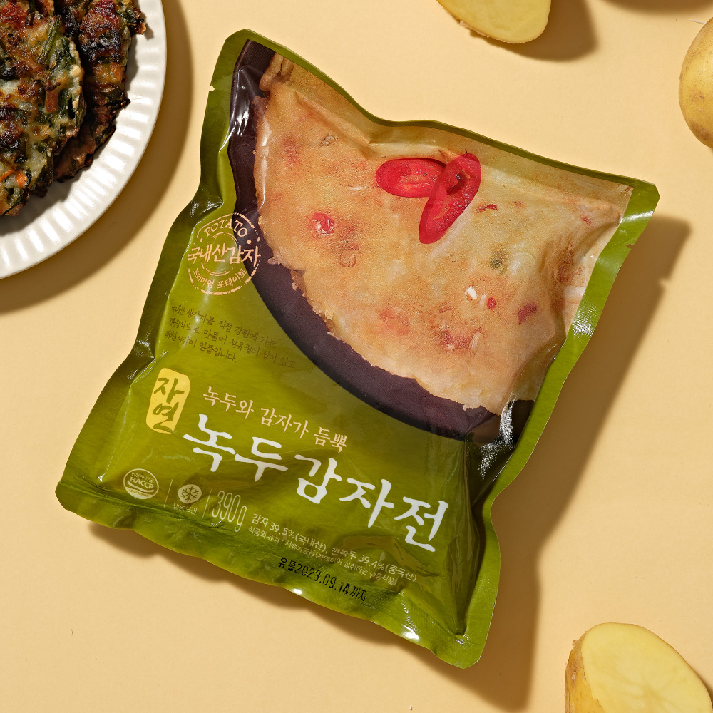 전통 생 감자전 390g 부추감자전 녹두 부침개 - 상세 이미지 4