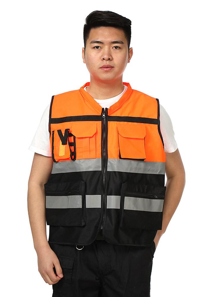 조끼 신호수 오토바이 반사 퀵서비스 라이더 배달용 형광 형광옐로우 3XL 100.0kg - 상세 이미지 4