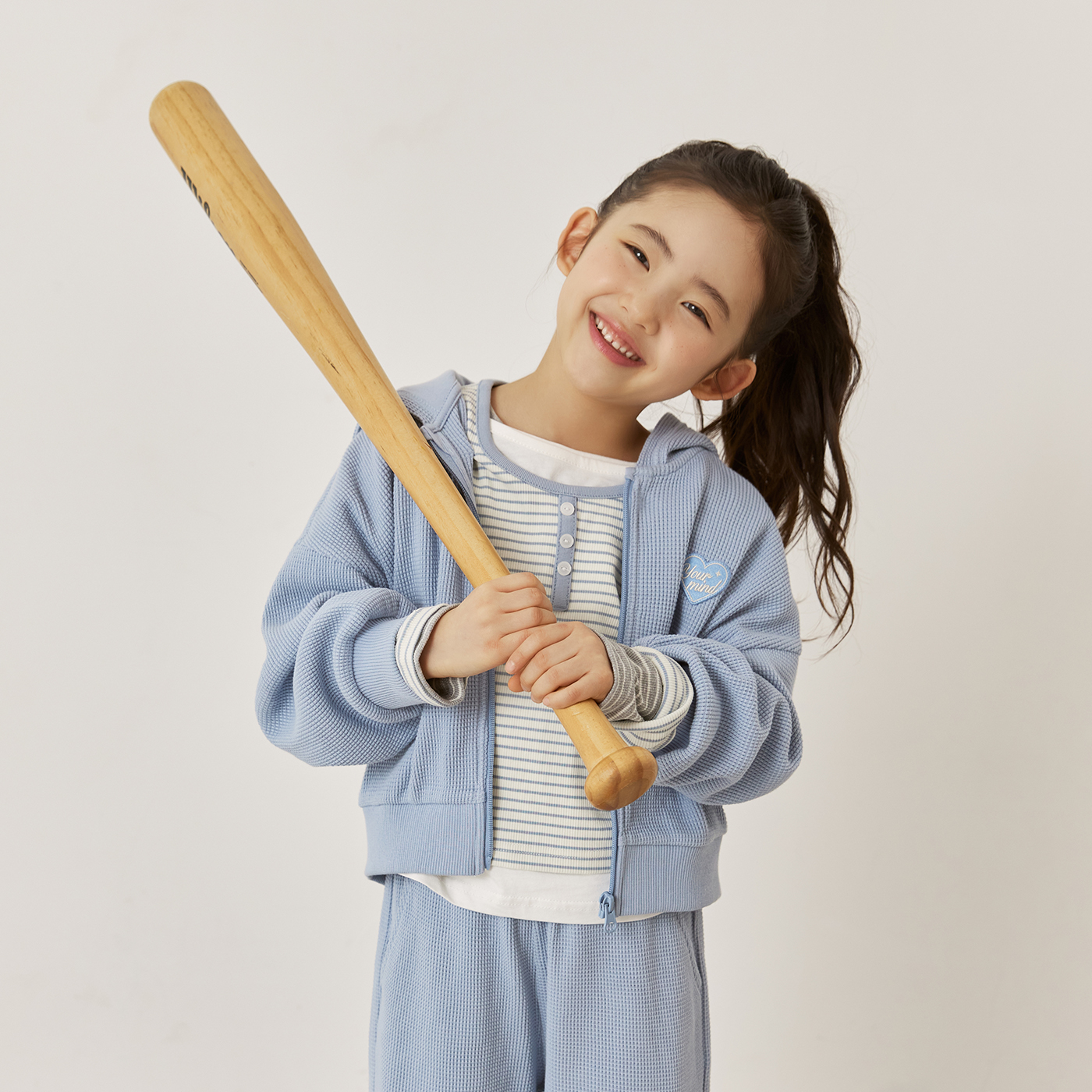 [슈퍼특가][당일출고] 스파오키즈 와플 크롭 후드 집업 SPMZG24KG1 제품 이미지