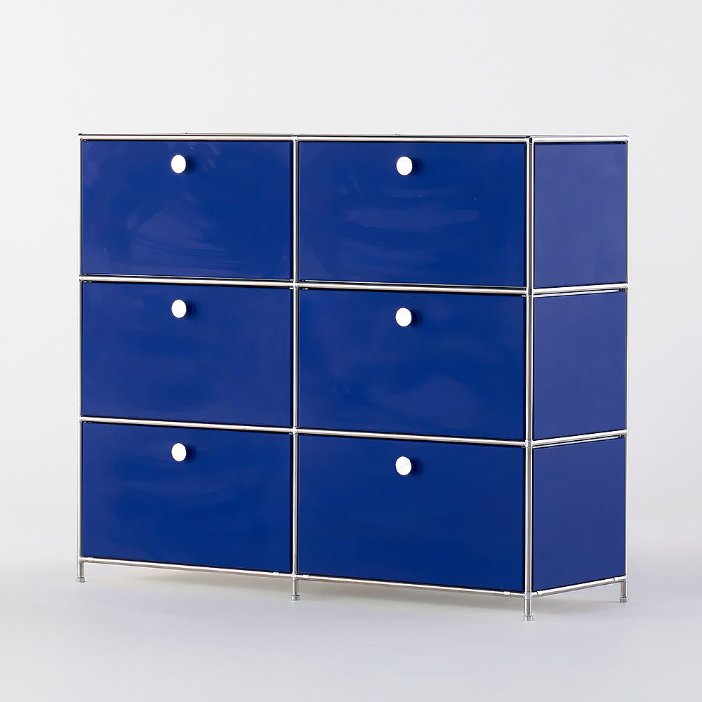 나무뜰 던에드워드 미드센츄리 모듈 가구 컬러커스텀 120x41x103cm, 6단, 1200 서랍장 RAC529C 이미지 4