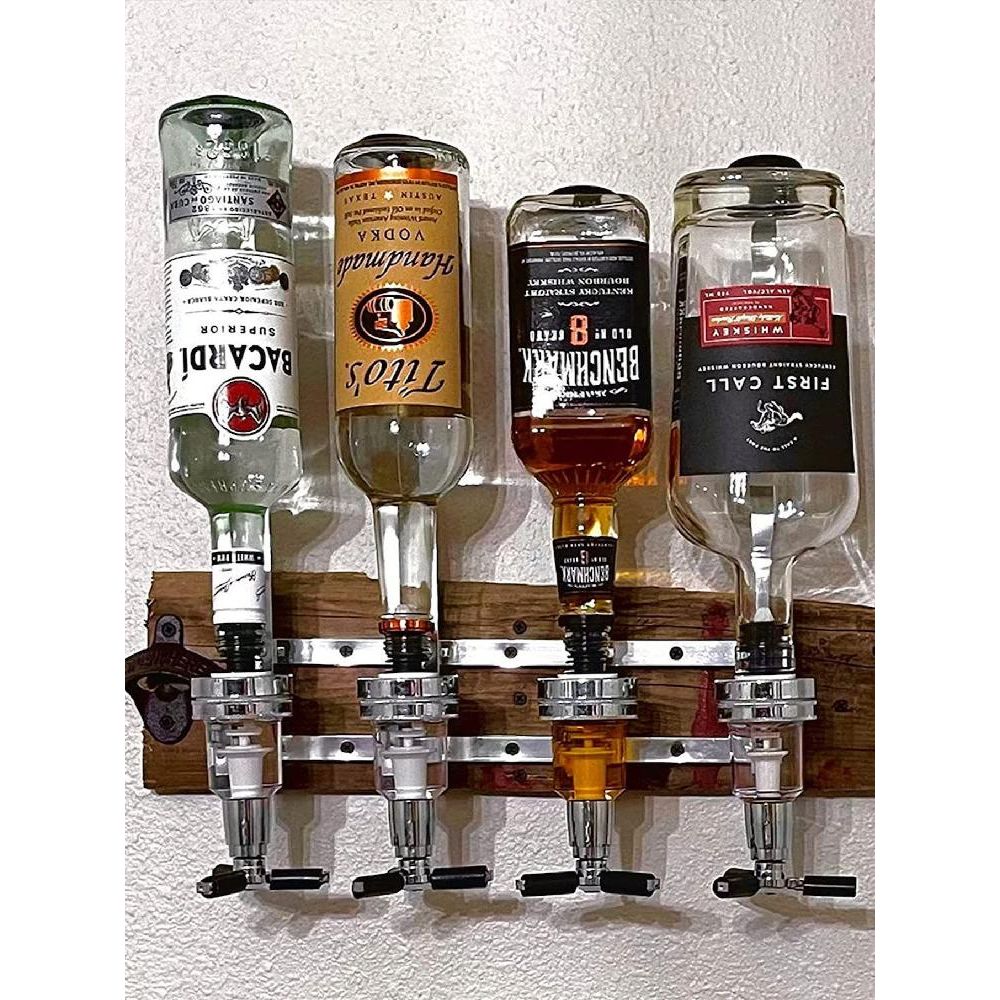 술 기계 벽걸이 디스펜서 양주 소주 홈바 혼술 홈 파티 거치대 머신 싱글 와인 랙 (30ml) 버전 - 상품 이미지