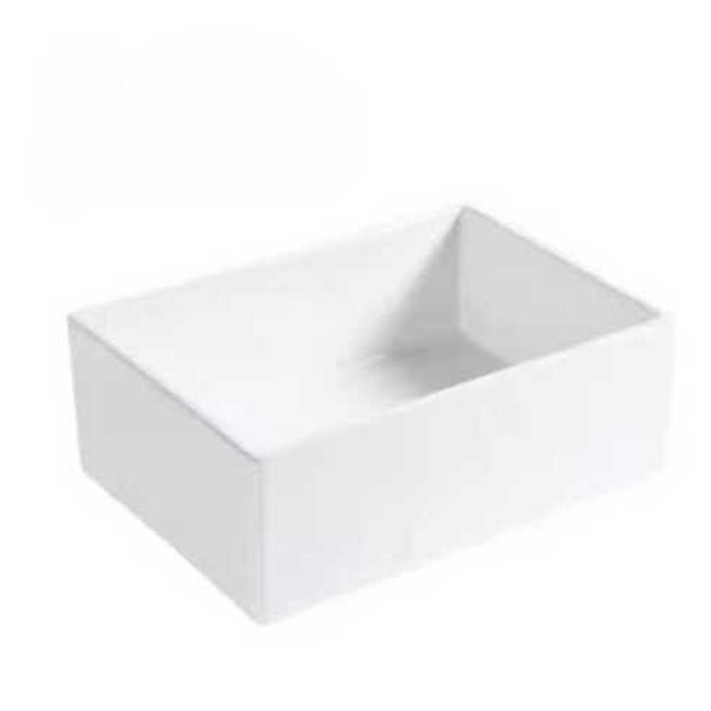 세라믹 싱크볼 도기 사각 개수대 보조주방 화이트 52.5x39x21cm - 상품 이미지