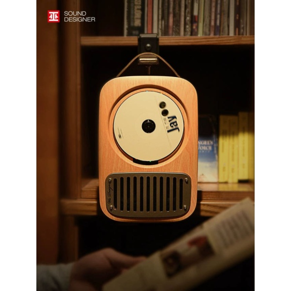 프리미엄 블루투스 플레이어 CD 무선 스피커 목재무늬 목재무늬 - 상세 이미지 4