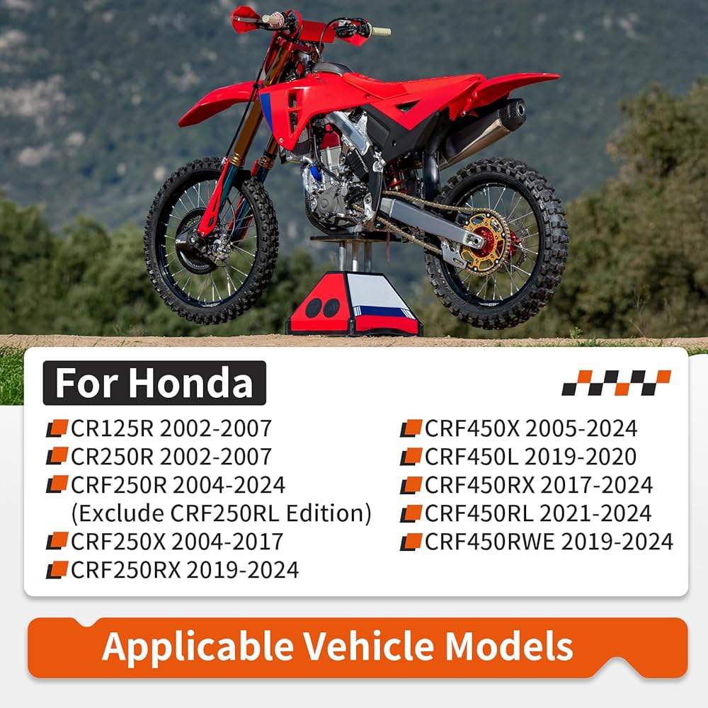혼다 CR125R CR250R CRF250 CRF450 R /X /RX 2002-2024 43330-KRN-A70ZB용 리어 브레이크 디스크 커버 가드 블랙 - 상세 이미지 2