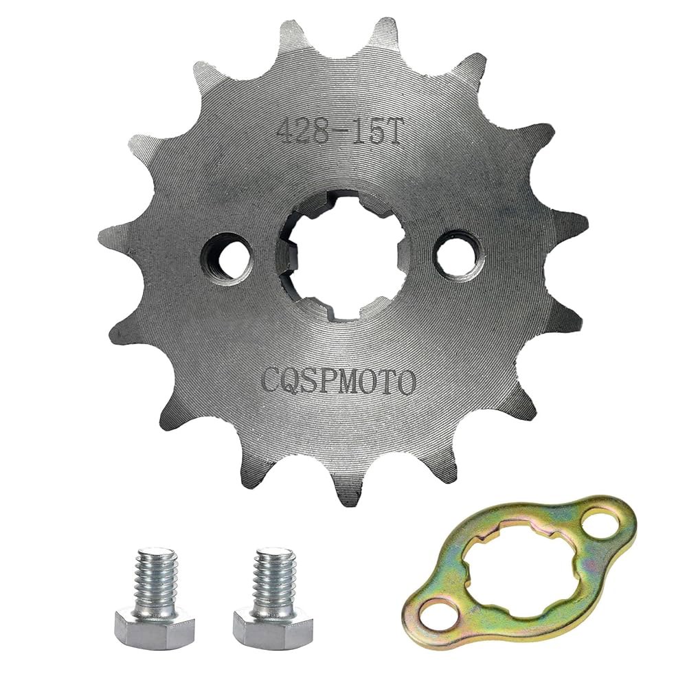 CQSPMOTO 428 15T 17mm 모터사이클 프론트 엔진 스프로킷 50cc 70cc 110cc 125cc 140cc 160cc 타오타오 로케타 쿨러 혼다 순리판 중국 ATV - 상품 이미지