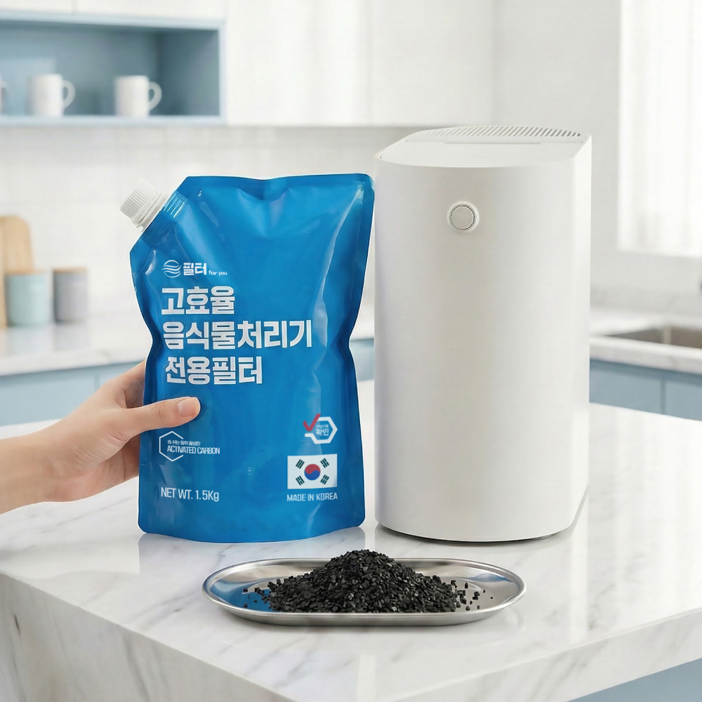 [호환] 린클 프라임 그래비티 고품질 필터 2회 교체여분 음식물처리기 필터포유 탈취 활성탄 이미지 2