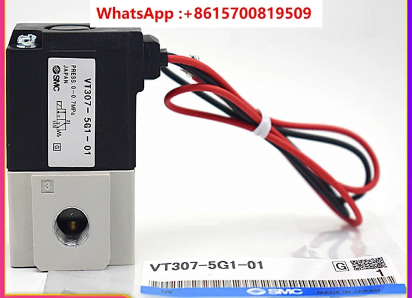 솔레노이드 밸브 VT307YK-5G/5G1-01/02 VT 307 V - 3/6/4 G1 02 VT307E-5GS-F