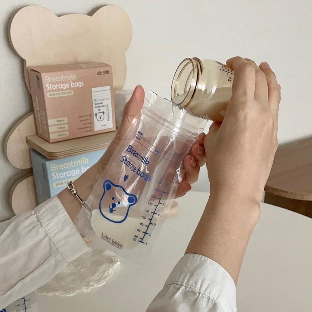 라비베베 일회용 변온 모유 초유 저장팩 200mL 30장 조리원준비물 - 상세 이미지 2