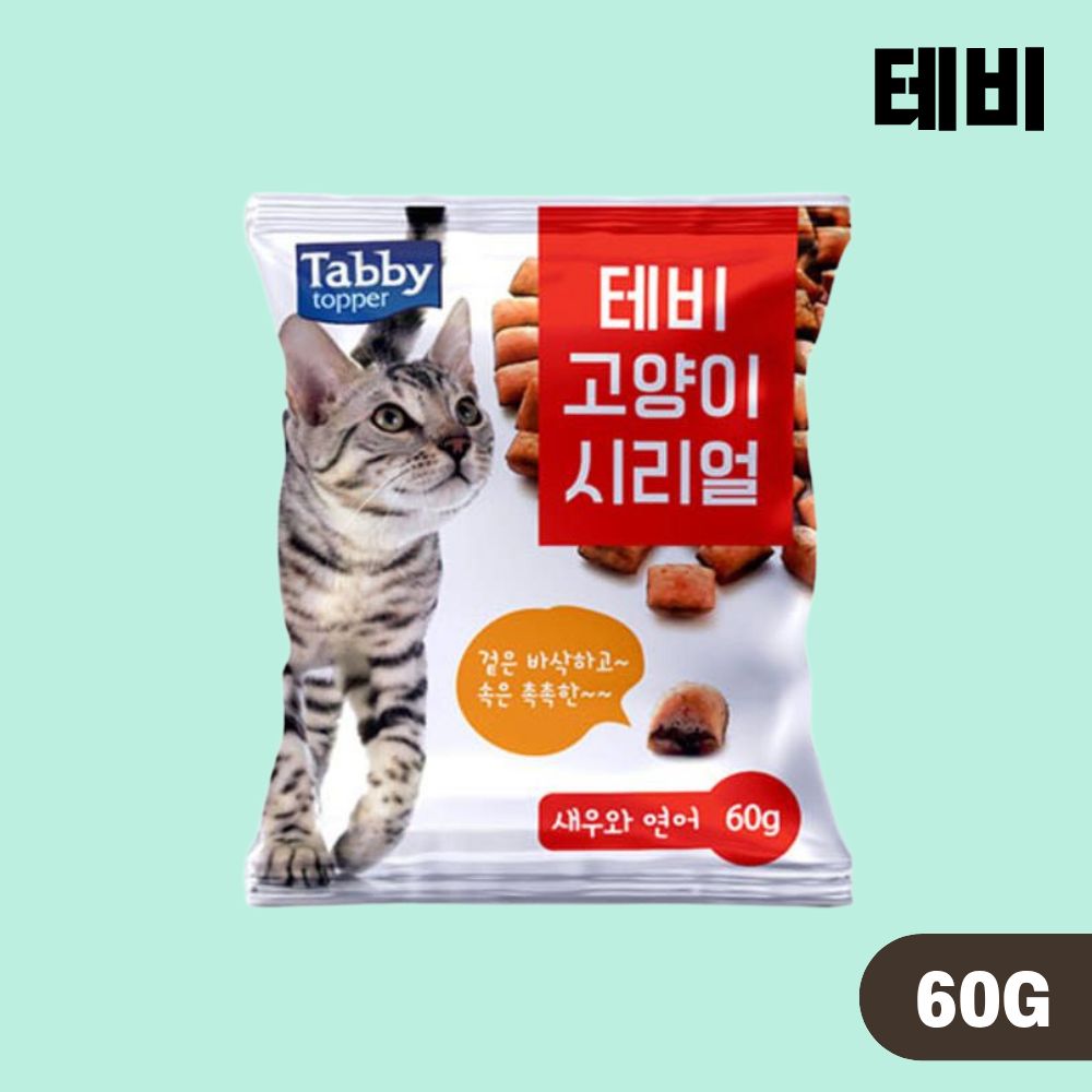 테비토퍼 테비 시리얼 4종 콤보, 60g, 12개 - 상세 이미지 3