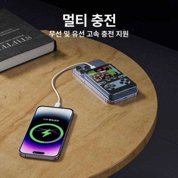추억의 휴대용 레트로 게임기 핑크 A 기내반입 충전 고전 복고풍 선물 핸드헬드 핑크 A 중국 대륙 단품 기본형 - 상세 이미지 4