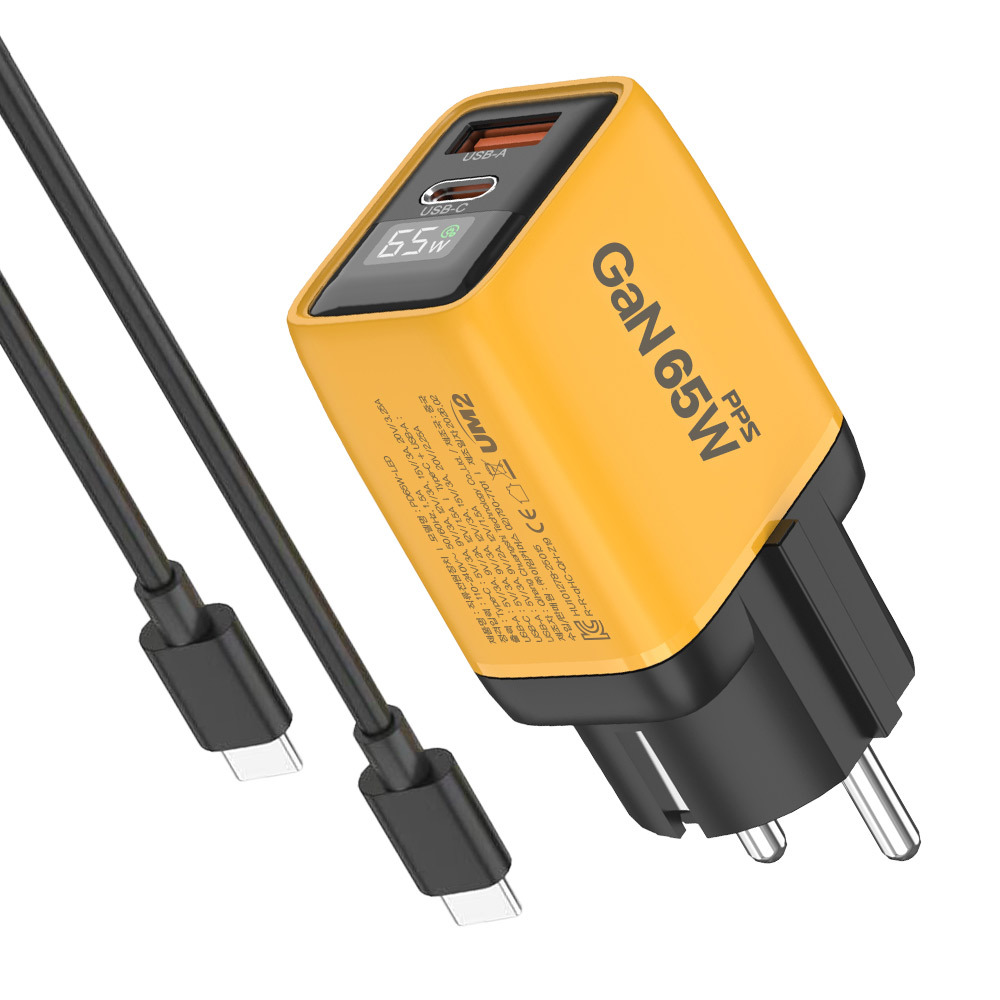 C타입 PD USB 65W LED 디스플레이 PPS GAN 접지 초고속 멀티 충전기 이미지 7