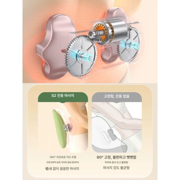 프리미엄 마사지기 목 어깨 전신 허리 눈 손 베개 경추 휴대용 아몬드옐로우-목 보호 아몬드옐로우-목 보호 - 상세 이미지 3