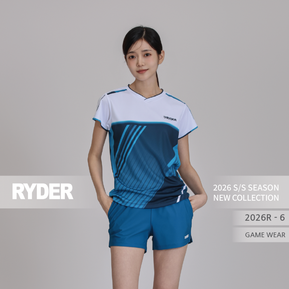 라이더 배드민턴 티셔츠 의류 경기복 배드민턴복 2026 컬렉션 2026R-1 민턴로그 이미지 7