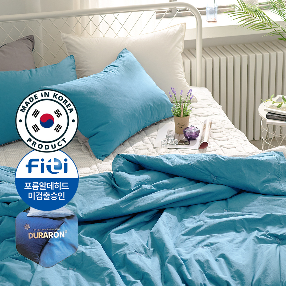 프리미엄 고밀도 60수 순면 듀라론 냉감 매트 침대 쿨매트 SS