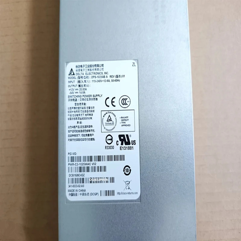 시스코 2960XR 3650 오리지널 전원공급장치 1025W PWR-C2-1025WAC DPS-1025AB A DCJ10252-01 341-0533-04